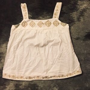 MICHAEL MICHAEL KORS White Cotton/Gold Seq…